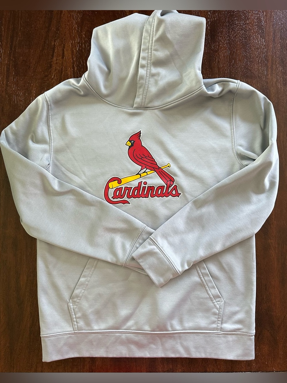 St. Louis Cardinals Youth L 14/16 Gray Pullover Hoodie Genuine MLB